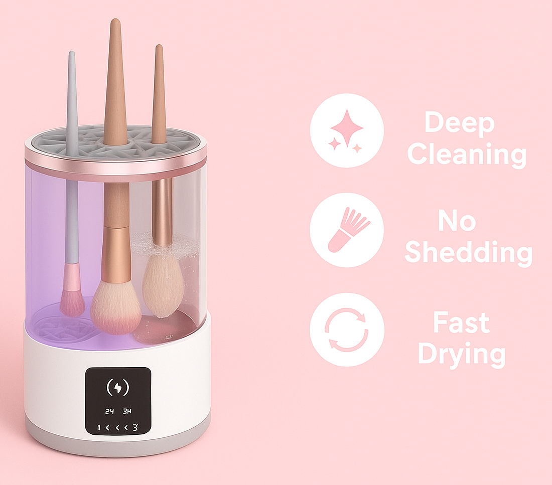 4 In 1 Electric Makeup Brush Cleaner