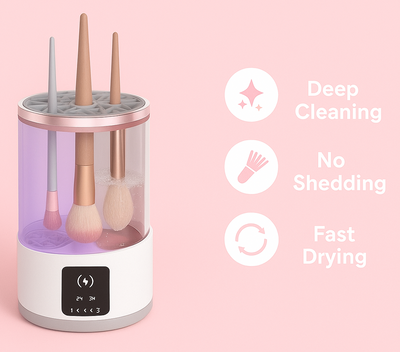 4 In 1 Electric Makeup Brush Cleaner